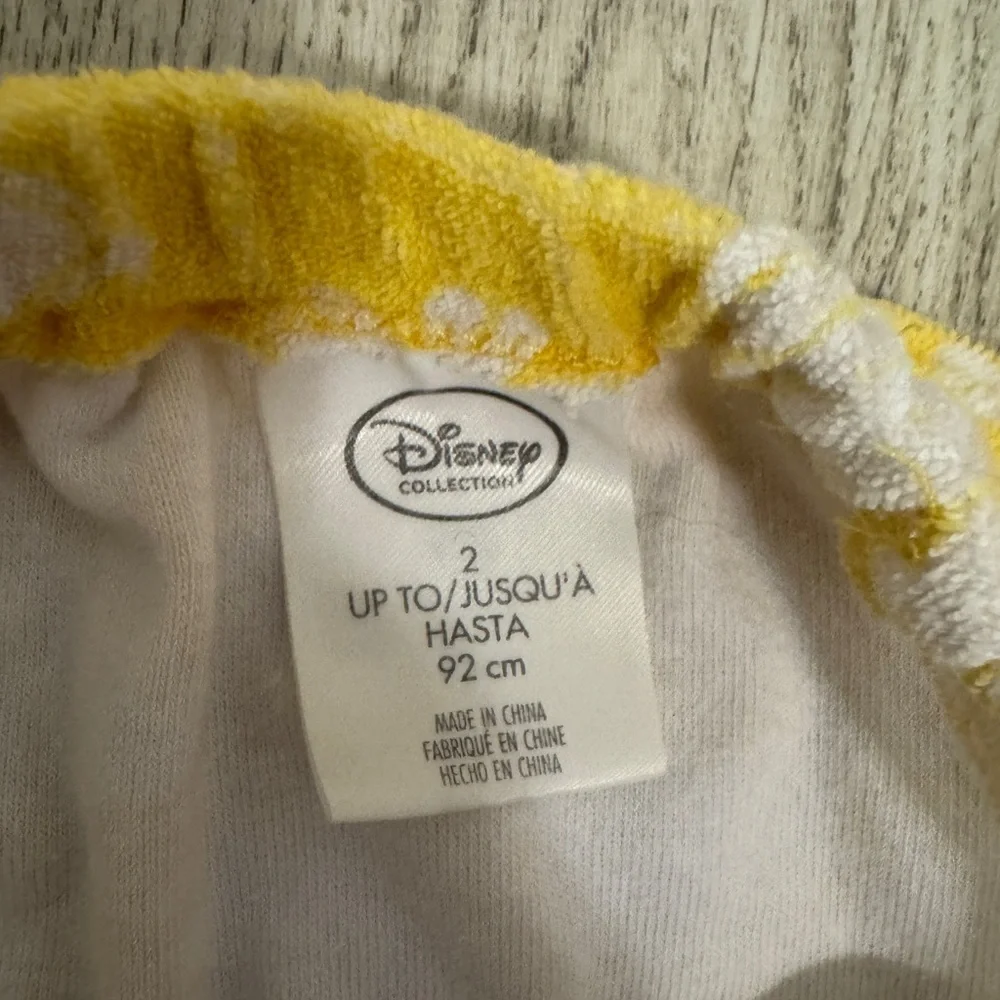 Disney Yellow Floral Swim Coverup with Moana Design